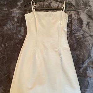 Tight White mini dress